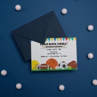 Einladung zum Sport zum Geburtstag