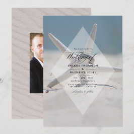 Einladung zum Tropical Summer Beach Hochzeit Foto