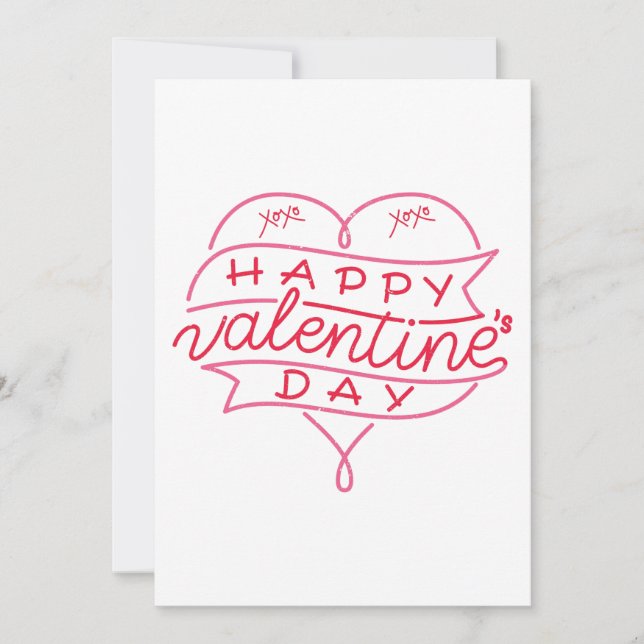 Einladung zum Valentinstag (Vorderseite)