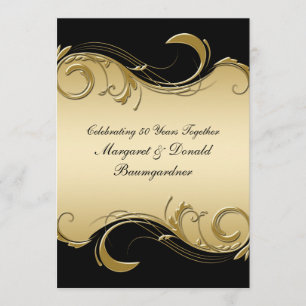 Einladung zum Vintagen 50. Hochzeitstag