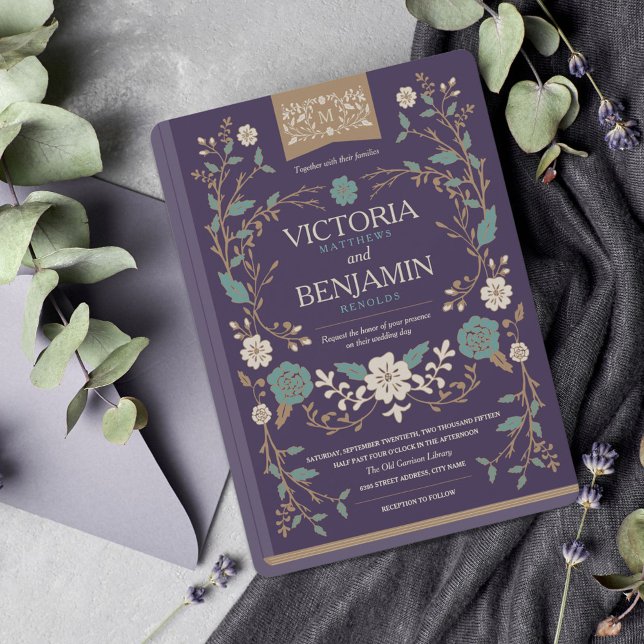 Einladung zum Vintagen Bibliotheksbuch (Von Creator hochgeladen)