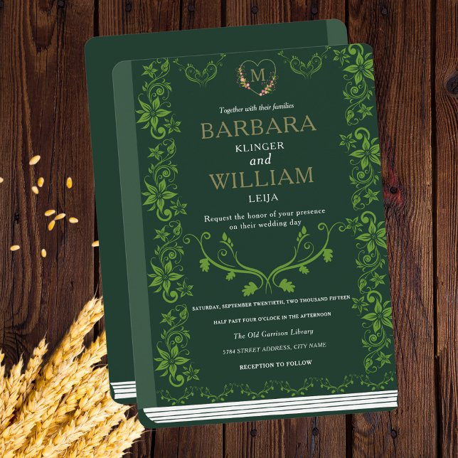 Einladung zum Vintagen Bibliotheksbuch (Von Creator hochgeladen)