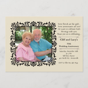 Einladung zum Vintagen Foto