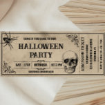 Einladung zum Vintagen Halloween-Party<br><div class="desc">Treten Sie mit unserer Vintagen Halloween-Party Ticket Einladung zurück. Nehmen Sie sich die Lustigkeit Halloween und feiern Sie mit einem Party für erwachsene Kostüme mit "Kostüme und Cocktails" oder "Boos and Booze". Diese Einladung im Ticketstil verleiht Ihrer Halloween-Ansammlung eine Touch Nostalgie. Mit unseren Halloween-Einladungen, die mit klassischen Halloween-Symbolen wie Schädeln,...</div>