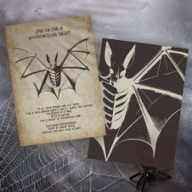 Einladung zum Vintagen Halloween-Party