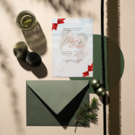 Einladung zum Weihnachtsfest im Foto