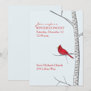 Einladung zum Winter Birch Tree