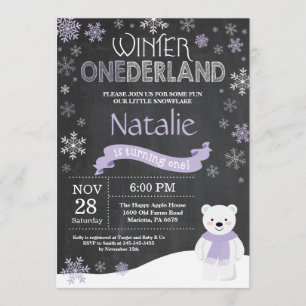 Einladung zum Winter Onederland 1. Geburtstag