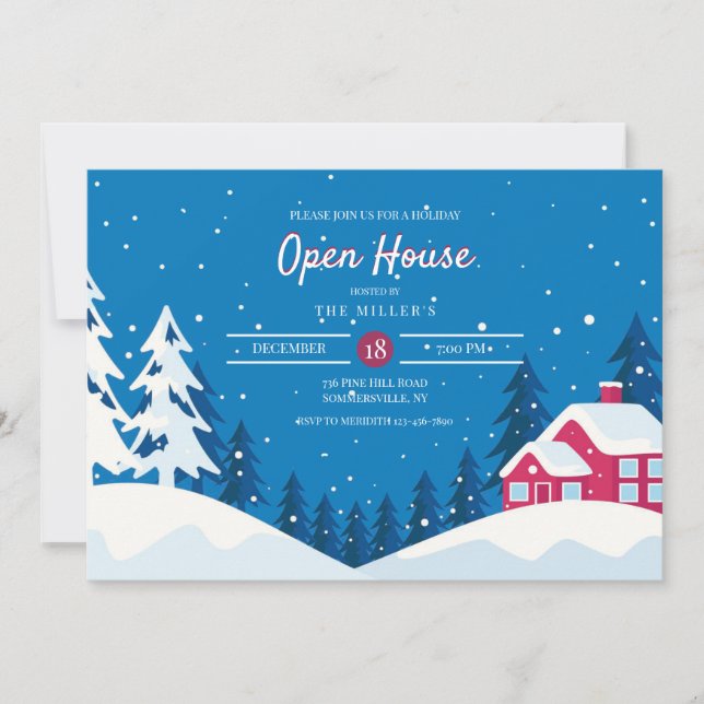 Einladung zum Winter Open House (Vorderseite)
