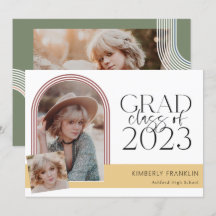 Einladung zum zeitgenössischen Chic Abschluss Foto