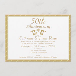 Einladung zur 50. Hochzeitstag-Feier