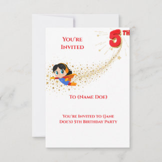 Einladung zur 5. Geburtstagsfeier