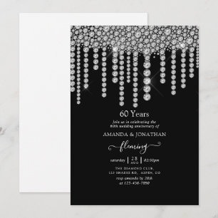 Einladung zur 60. Diamantenen Hochzeit