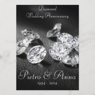 Einladung zur 60. Diamantenen Hochzeit