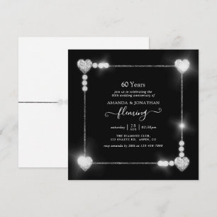 Einladung zur 60. Diamantenen Hochzeit