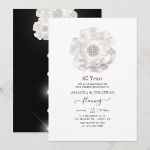 Einladung zur 60. Diamantenen Hochzeit