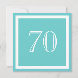 Einladung zur 70. Geburtstagsfeier - Aqua