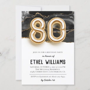 Einladung zur 80. Geburtstagsfeier