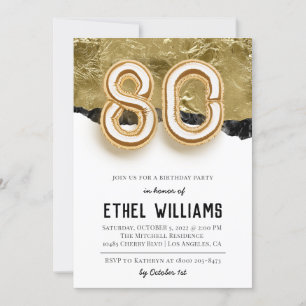 Einladung zur 80. Geburtstagsfeier