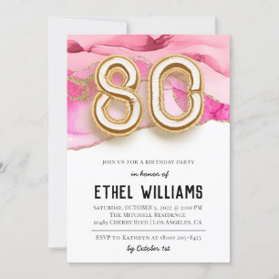 Einladung zur 80. Geburtstagsfeier