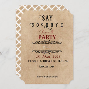 Einladung zur Abschiedszeit