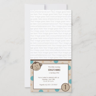 Einladung zur Affenfotokarte zum Geburtstag