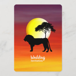Einladung zur afrikanischen Safari Wedding Destina