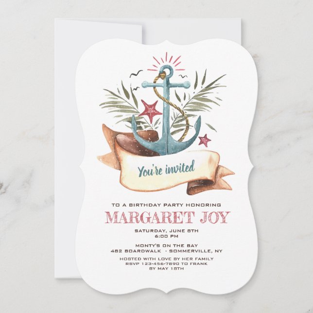 Einladung zur Ankerblume (Vorderseite)