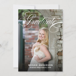 Einladung zur Ankündigung eines eleganten Foto Abs