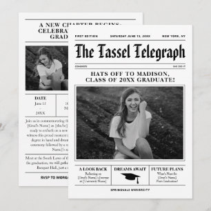 Einladung zur Ankündigung von Zeitungskarten-Absch