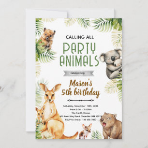 Einladung zur australischen Tierparty