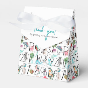Einladung zur Baby Alphabet ABC Baby Shower Geschenkschachtel