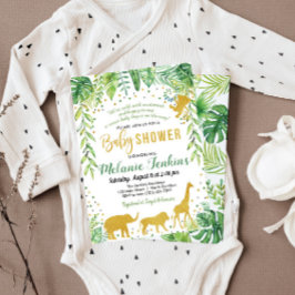 Einladung zur Baby-Dusche, Jungle Baby-Dusche