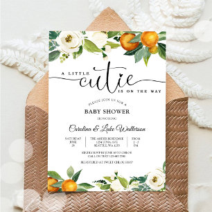 Einladung zur Baby-Party für Little Cutie Citrus