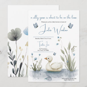 Einladung zur Baby-Party Little Goose