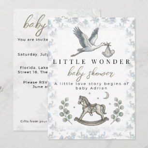Einladung zur Baby-Party Little Wonder