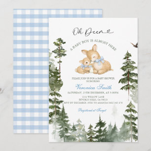 Einladung zur Baby Shower für einen kleinen Jungen
