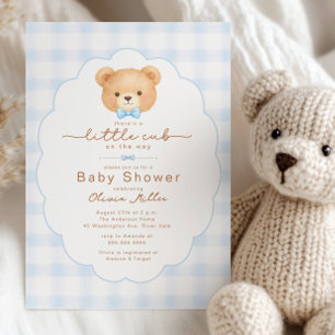Einladung zur Baby Shower für Little Cub Blue Ging