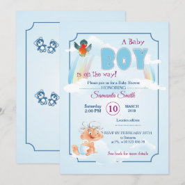 Einladung zur Babydusche, ein Junge