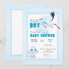 Einladung zur Babydusche, ein Junge