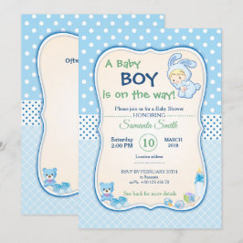 Einladung zur Babydusche, ein Junge