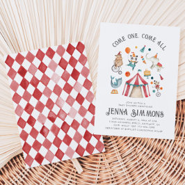 Einladung zur Babydusche | Zirkusdusche