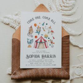 Einladung zur Babydusche | Zirkusdusche