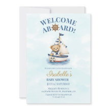 Einladung zur Babyparty für den kleinen Matrosen