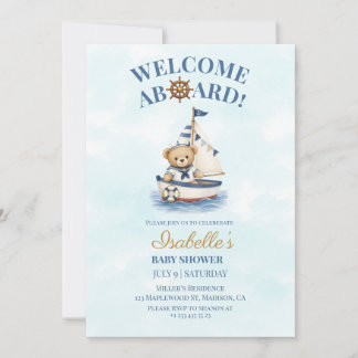 Einladung zur Babyparty für den kleinen Matrosen