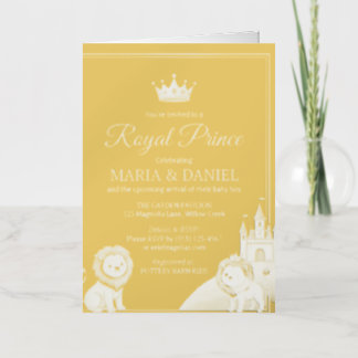 Einladung zur Babyparty für den kleinen Prinzen