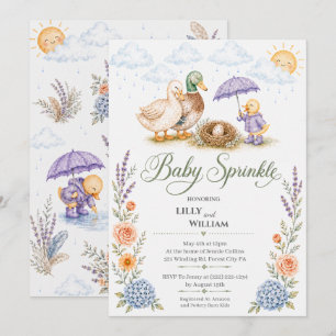 Einladung zur Babyparty für die Familie Entenkind
