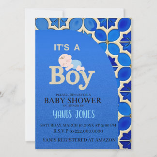 Einladung zur Babyparty für einen marokkanischen J