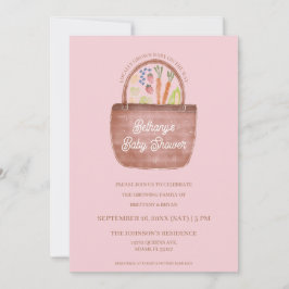 Einladung zur Babyparty für Mädchen auf dem Bauern