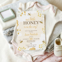 Einladung zur Babyparty für unser kleines Honigbab